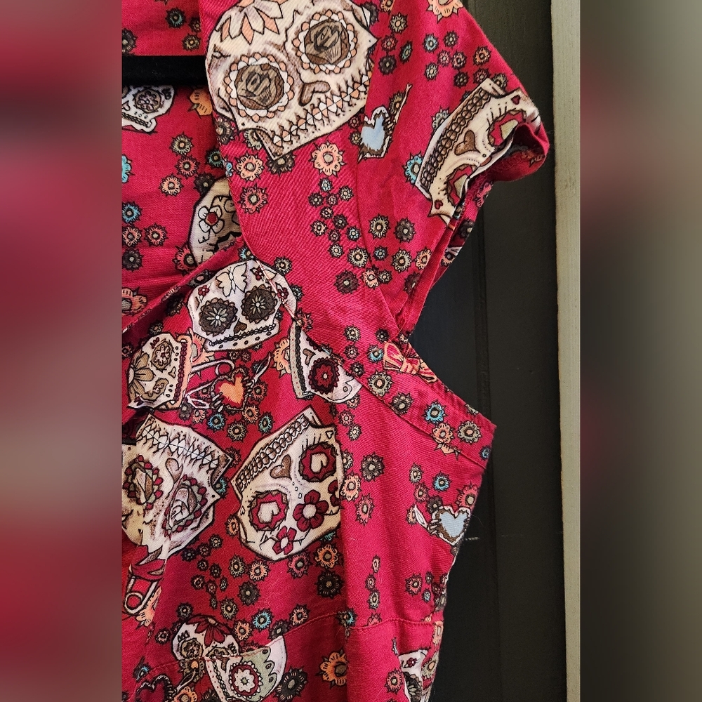 Hell Bunny Sugar Skulls Dress - Picture 5 of 9